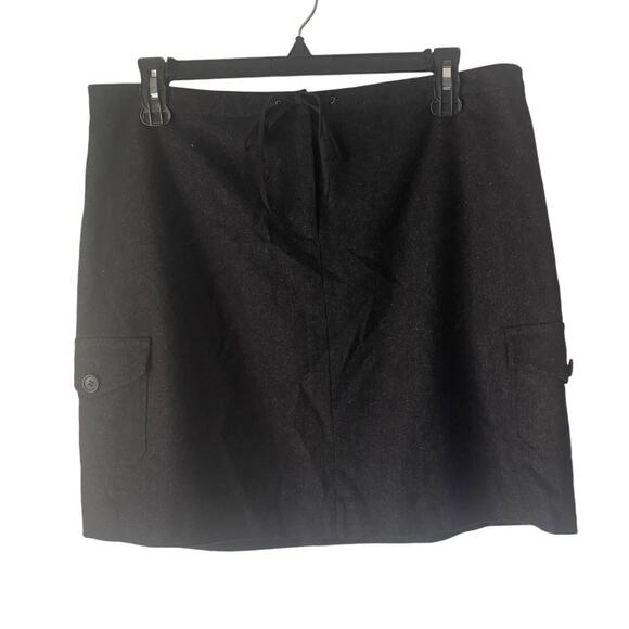 J. Crew Women's Size 8 Wool Black Academia Mini Skirt - Picture 1 of 6